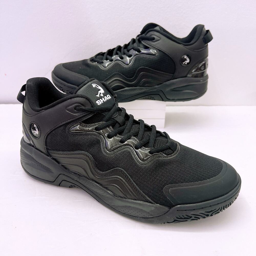 Shaq Posture Black Basketball Shoes Men’s Size 12 Sneakers Athletic Sport Wear